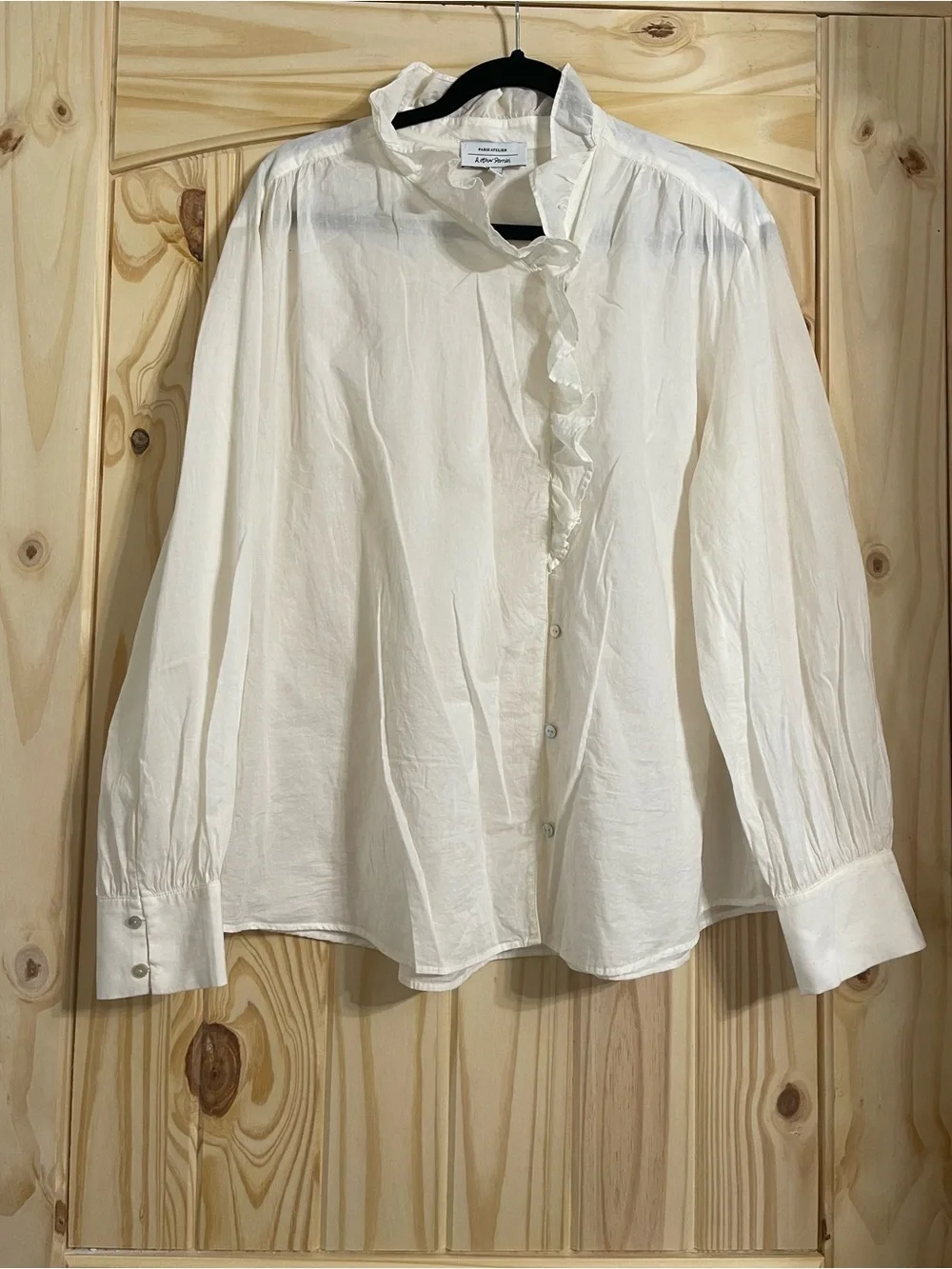 Paris Atelier 100% Cotton White Blouse